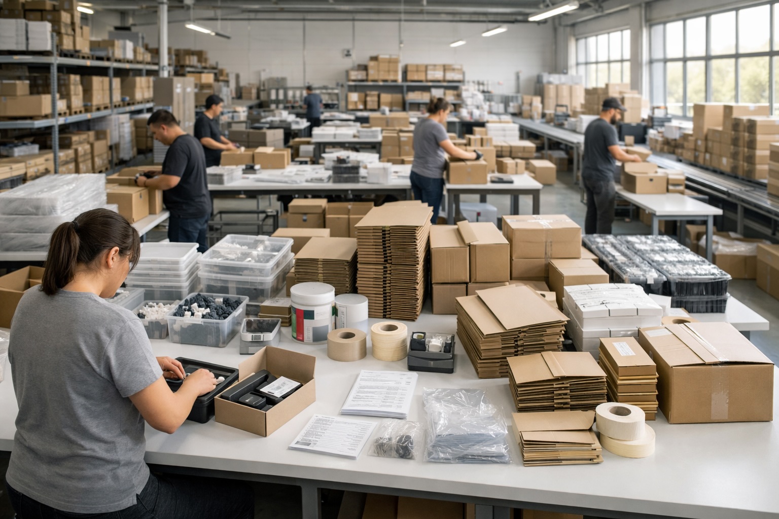 Konfektionierung von Produkten